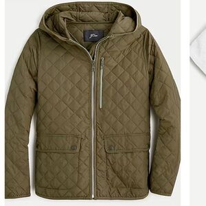J. Crew Women’s Packable Olive Green Quilted Field Jacket